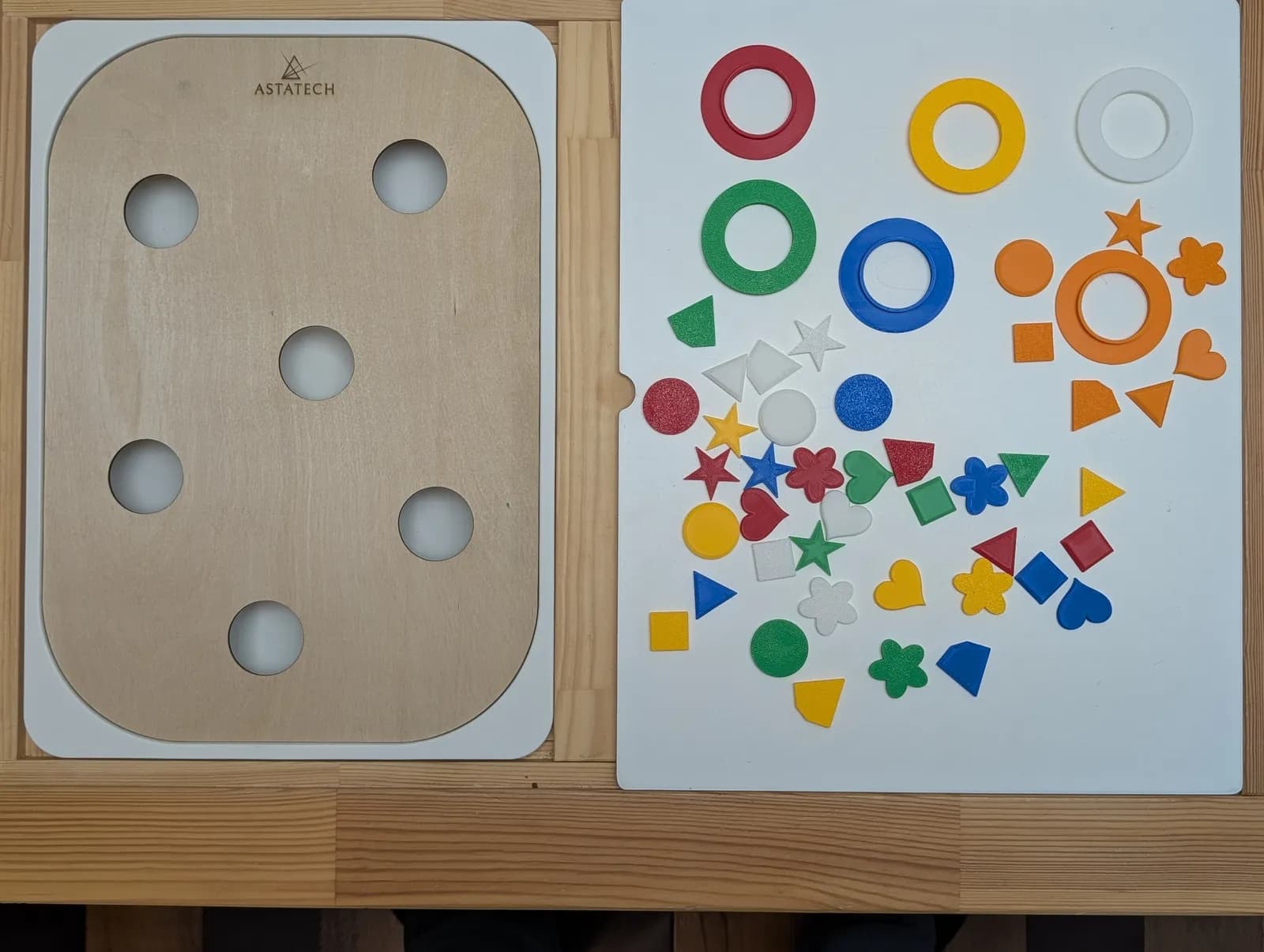 Inserts 3D — Planche 6 trous : Couleurs 2