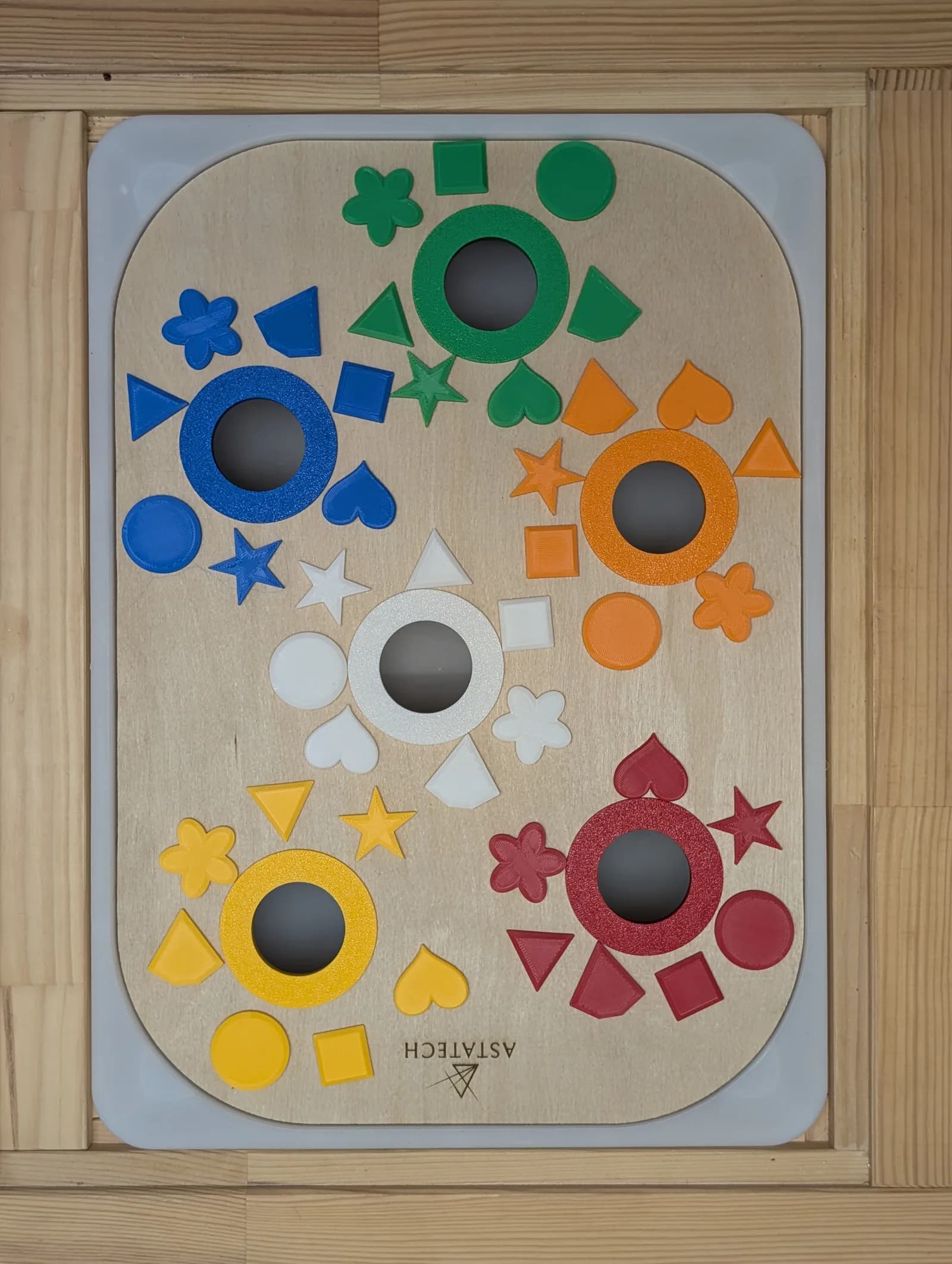 Inserts 3D — Planche 6 trous : Couleurs